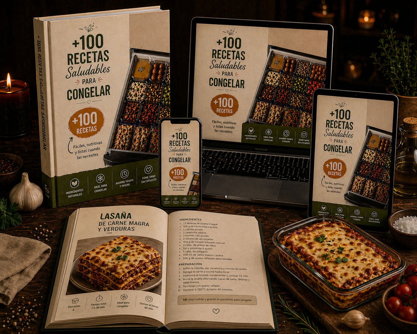 📦 Combo Freezer Pro 4x1: 4 Ebooks Con +160 Recetas + 6 Plantillas de Regalo 🎁